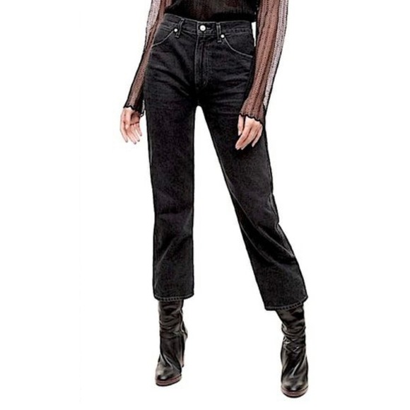 Citizens of Humanity X Aritzia Wilfred Liv Straight Crop Denim Jeans Black 29 - Picture 2 of 11